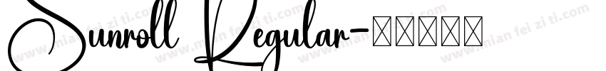 Sunroll Regular字体转换